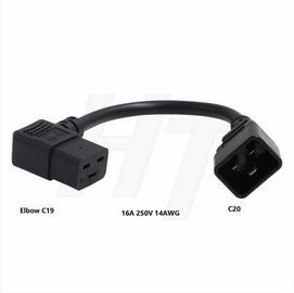 C20電源コード ケーブルへの直角IEC320 C19
