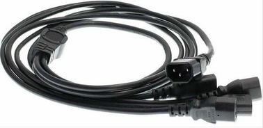 電源コード ケーブルIEC 320の4XC13へのC14男性